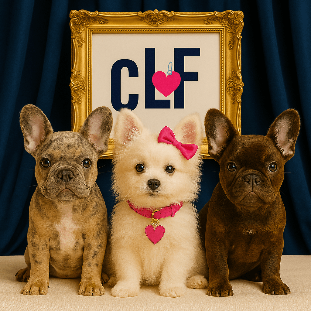 Three adorable puppies with CLF logo - PetPals™ Hero